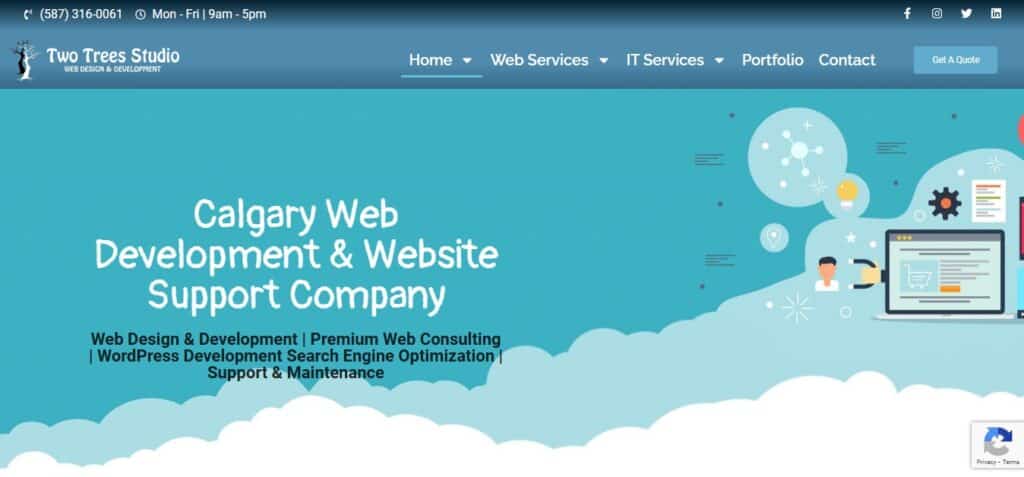 Two Trees Studio Web Design Calgary